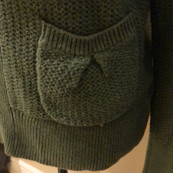 🌿Amber Sun Zippered wide collared long sleeved cardigan - Picture 7 of 12